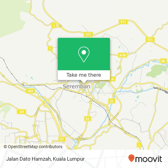 Jalan Dato Hamzah map