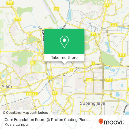 Core Foundation Room @ Proton Casting Plant map