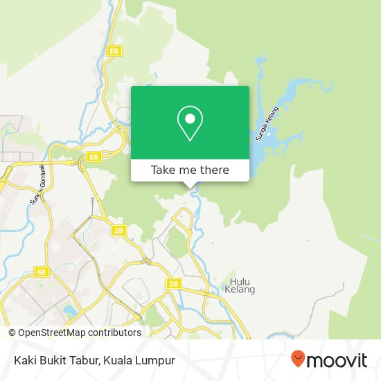 Kaki Bukit Tabur map