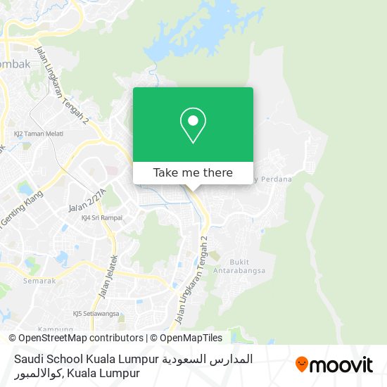 Peta Saudi School Kuala Lumpur المدارس السعودية كوالالمبور
