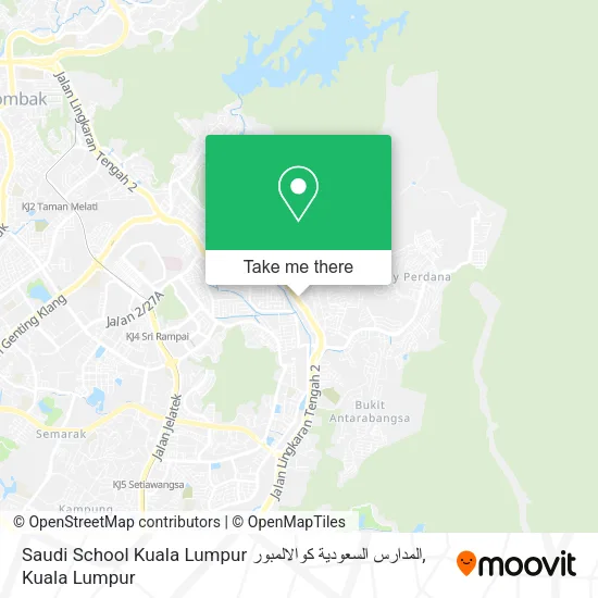 Saudi School Kuala Lumpur المدارس السعودية كوالالمبور map
