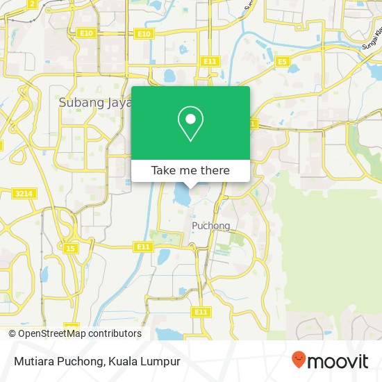 Mutiara Puchong map