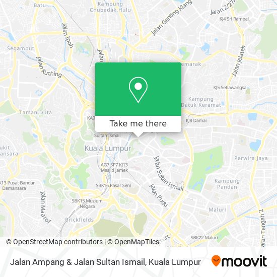 Peta Jalan Ampang & Jalan Sultan Ismail