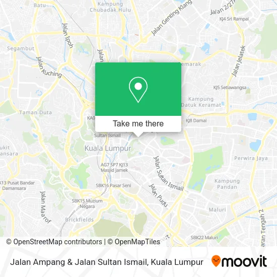 Peta Jalan Ampang & Jalan Sultan Ismail