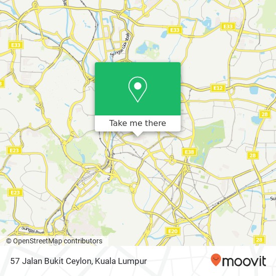 57 Jalan Bukit Ceylon map
