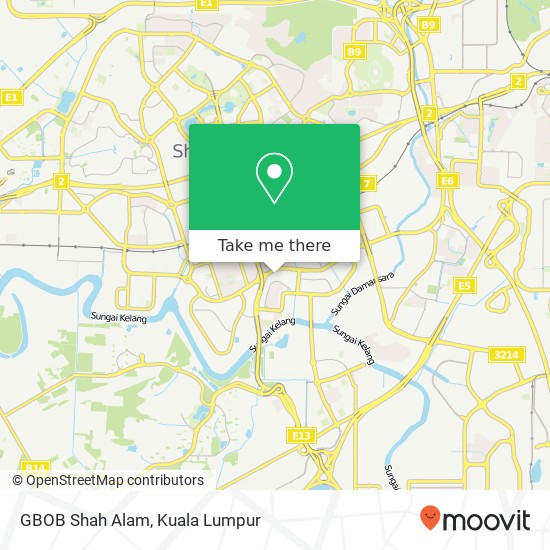 GBOB Shah Alam map