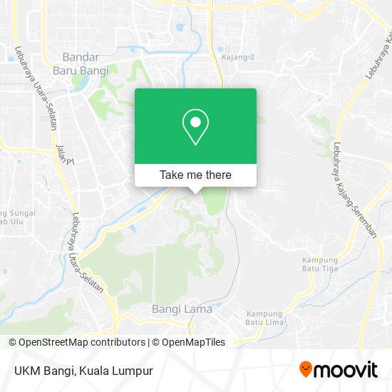 UKM Bangi map