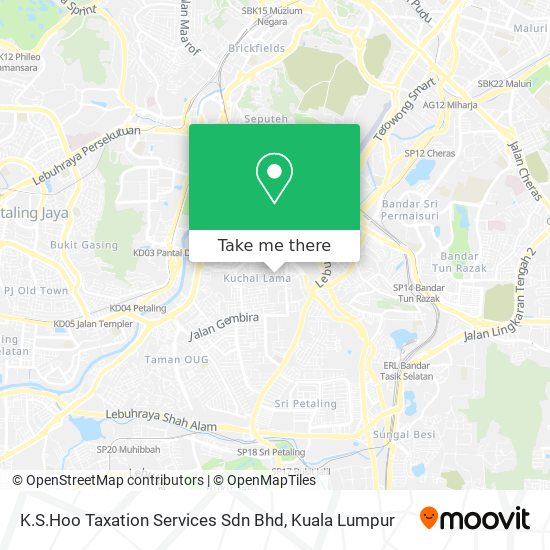 K.S.Hoo Taxation Services Sdn Bhd map