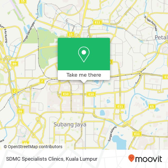 SDMC Specialists Clinics map