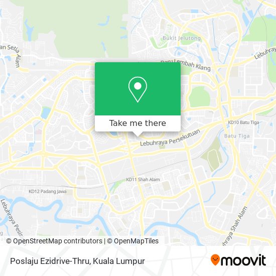 How To Get To Poslaju Ezidrive Thru In Shah Alam By Bus Or Mrt Lrt
