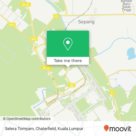 Selera Tomyam, Chaterfield map