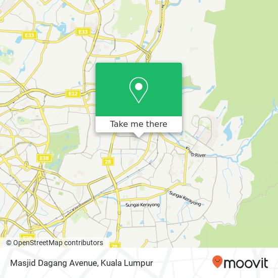 Peta Masjid  Dagang Avenue