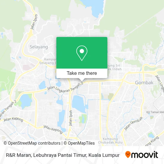 R&R Maran, Lebuhraya Pantai Timur map