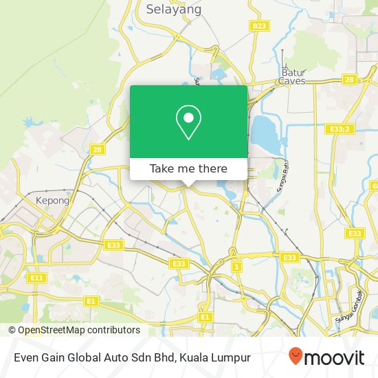 Even Gain Global Auto Sdn Bhd map
