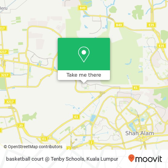 basketball court @ Tenby Schools map