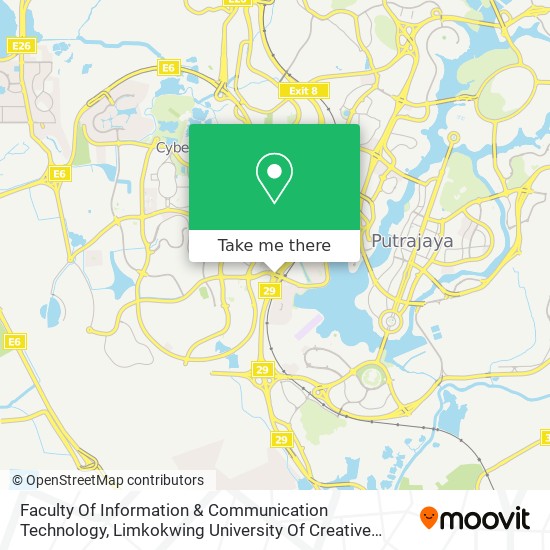 Faculty Of Information & Communication Technology, Limkokwing University Of Creative Technology map