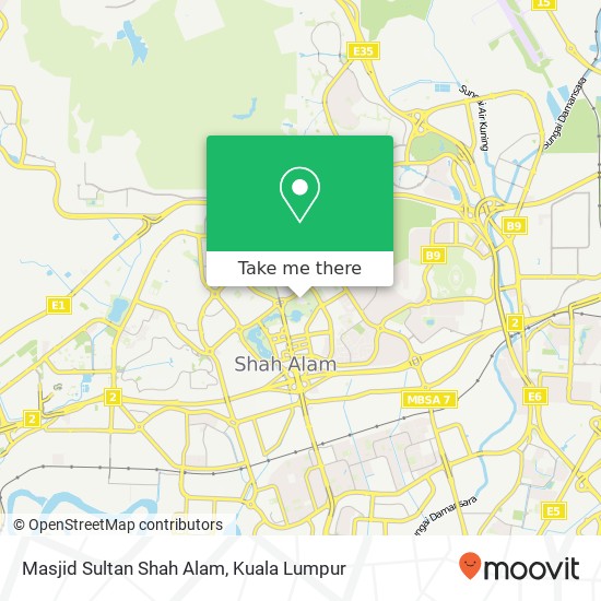 Masjid Sultan Shah Alam map