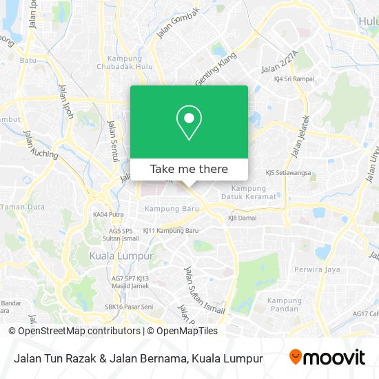Peta Jalan Tun Razak & Jalan Bernama