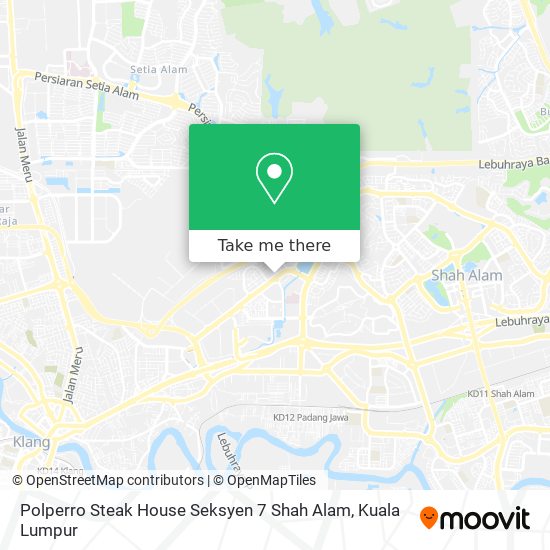 Peta Polperro Steak House Seksyen 7 Shah Alam