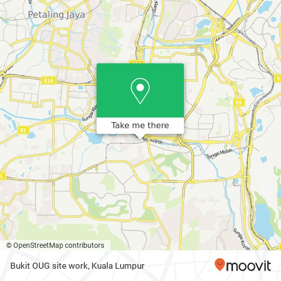 Bukit OUG site work map