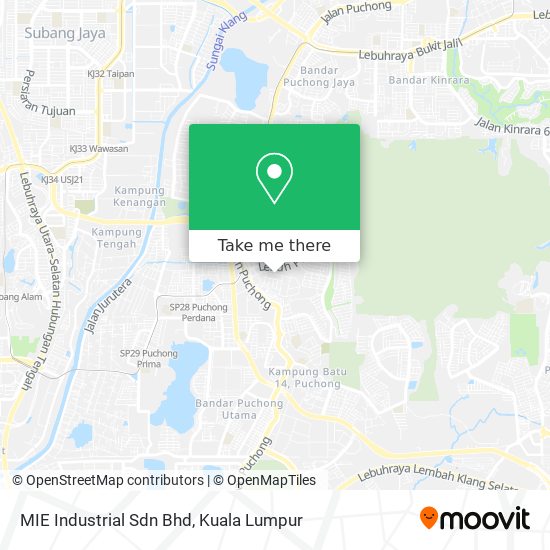 MIE Industrial Sdn Bhd map