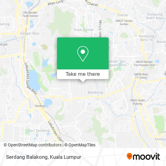 Peta Serdang Balakong