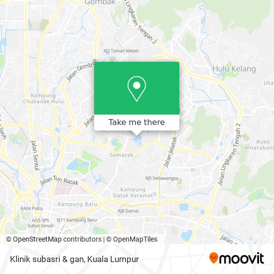 Klinik subasri & gan map