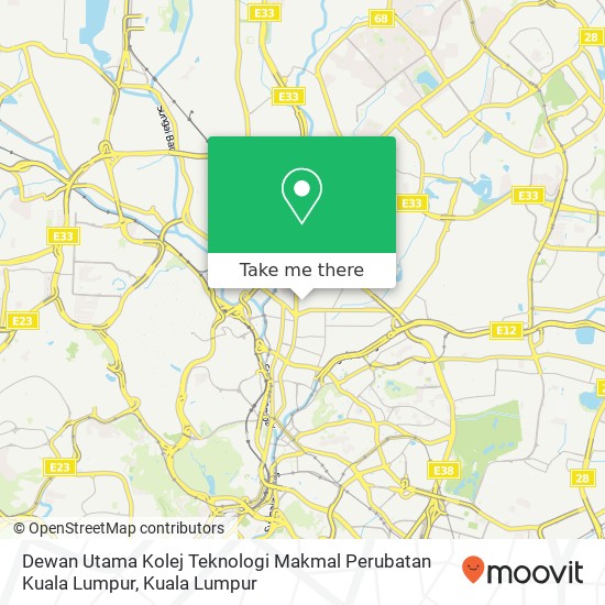 Dewan Utama Kolej Teknologi Makmal Perubatan Kuala Lumpur map