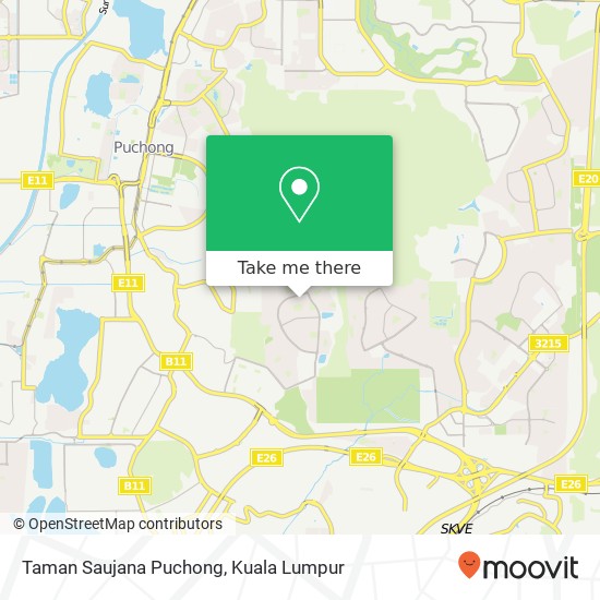 Peta Taman Saujana Puchong