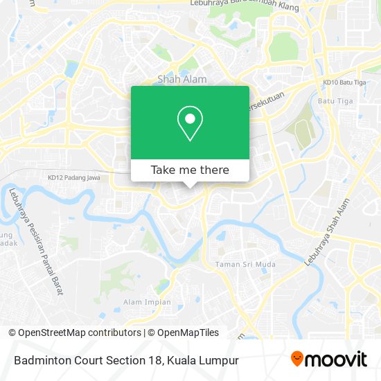 Badminton Court Section 18 map