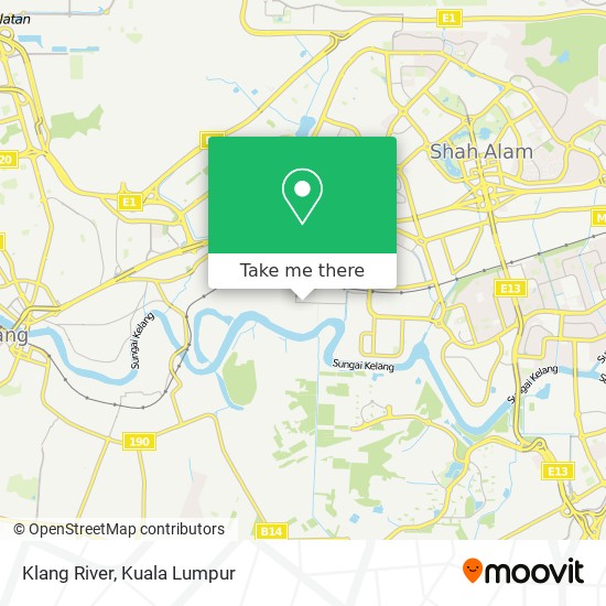 Klang River map