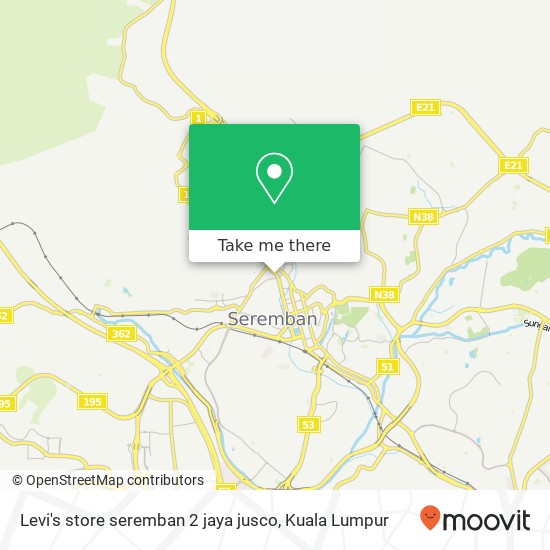 Levi's store seremban 2 jaya jusco map