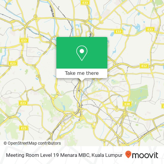 Peta Meeting Room Level 19 Menara MBC