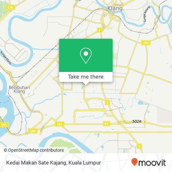 Kedai Makan Sate Kajang map