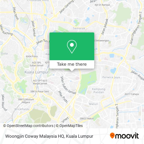Peta Woongjin Coway Malaysia HQ