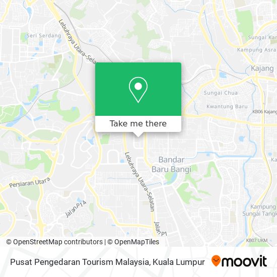 Peta Pusat Pengedaran Tourism Malaysia