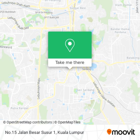 No.15 Jalan Besar Susur 1 map