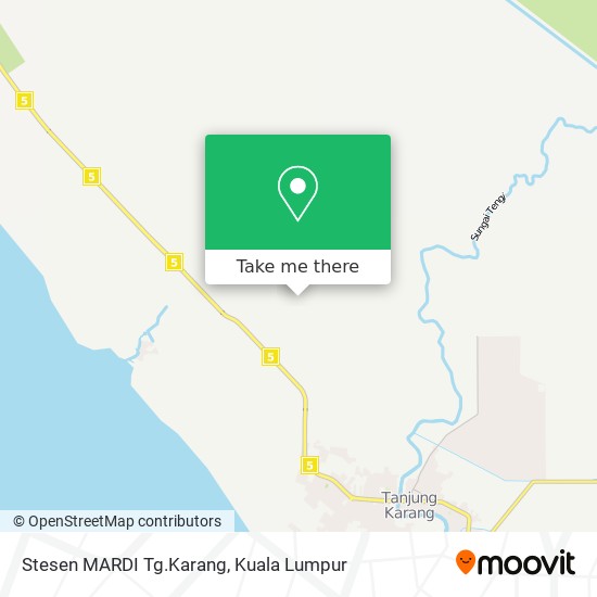 Stesen MARDI Tg.Karang map