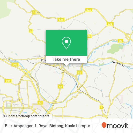 Bilik Ampangan 1, Royal Bintang map