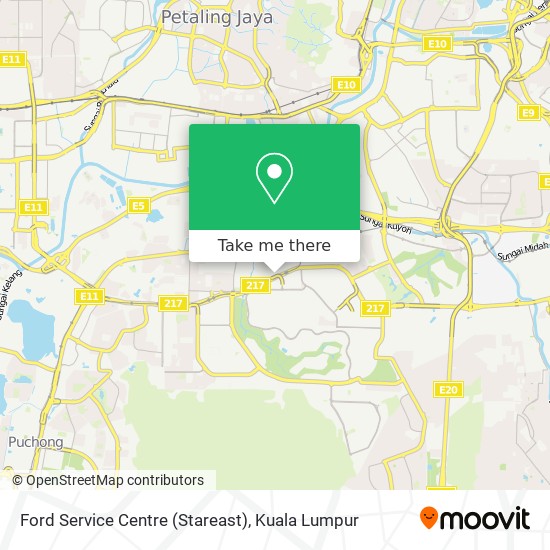 Ford Service Centre (Stareast) map