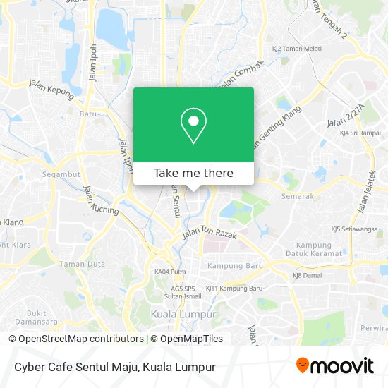 Cyber Cafe Sentul Maju map