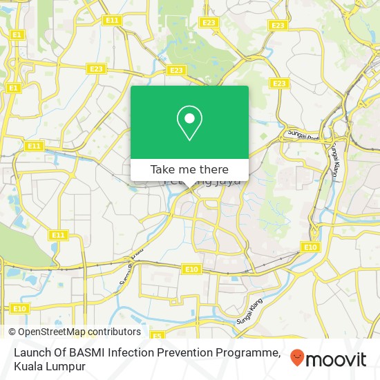 Launch Of BASMI Infection Prevention Programme map