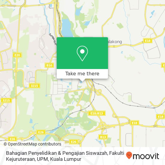 Bahagian Penyelidikan & Pengajian Siswazah, Fakulti Kejuruteraan, UPM map