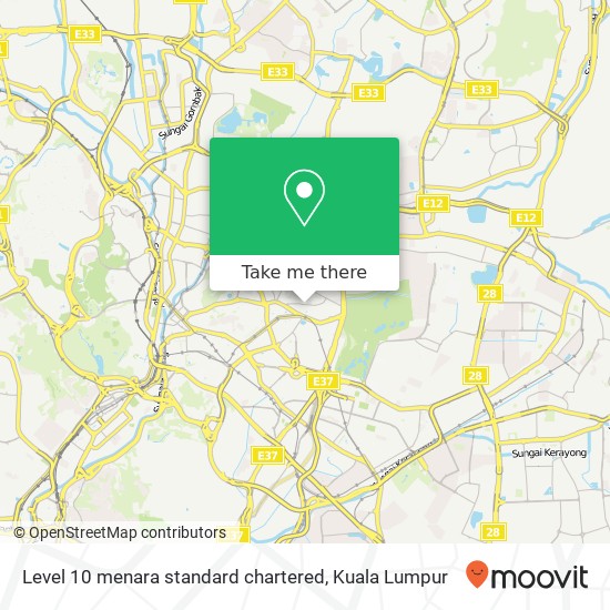 Level 10 menara standard chartered map