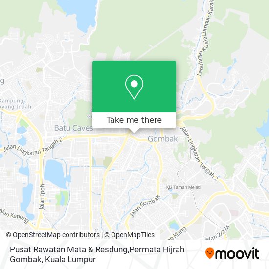 Pusat Rawatan Mata & Resdung,Permata Hijrah Gombak map