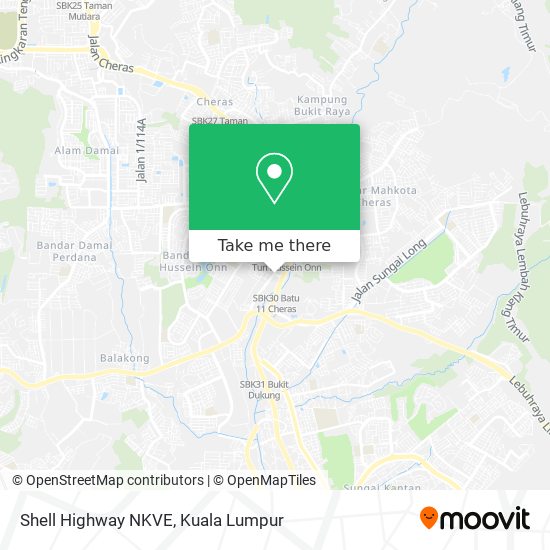 Peta Shell Highway NKVE