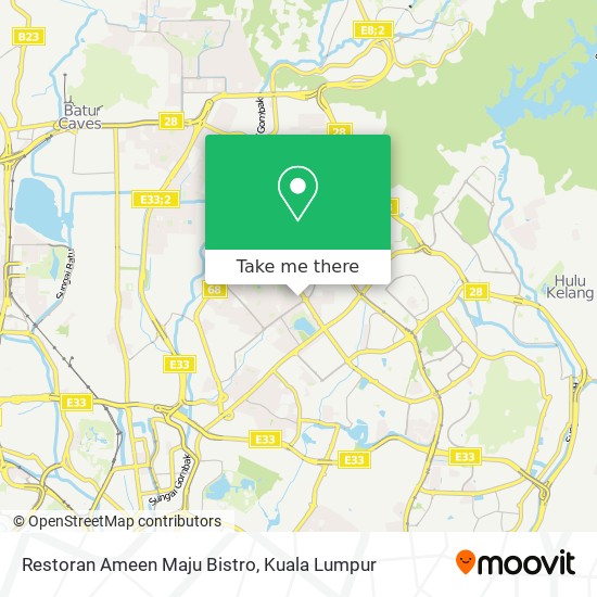 Restoran Ameen Maju Bistro map