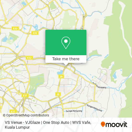 VS Venue - VJGlaze | One Stop Auto | WVS Vafe map