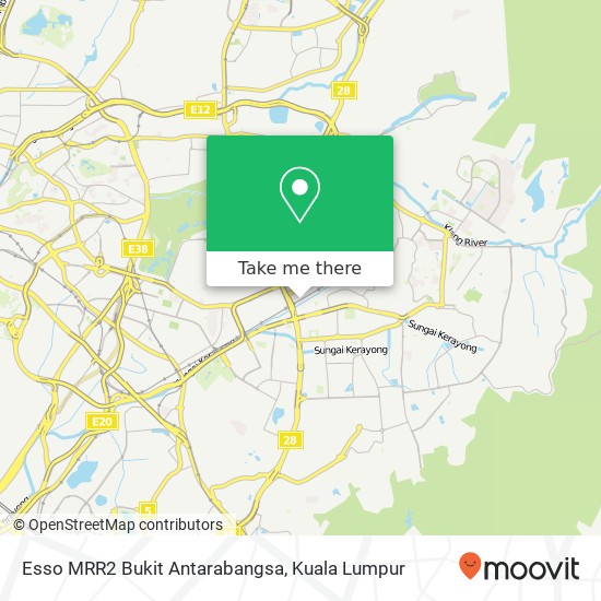 Peta Esso MRR2 Bukit Antarabangsa