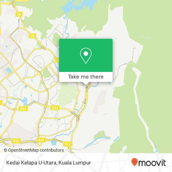 Kedai Kelapa U-Utara map